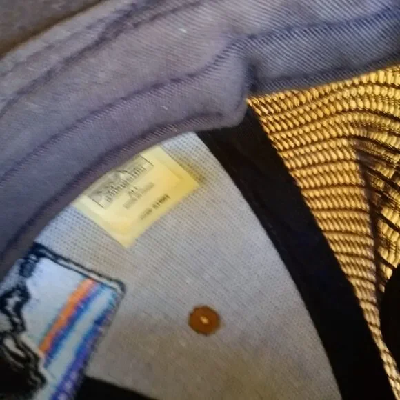 Patagonia Fitz Roy Horizons Trucker Cap One Size adjustable blue brown - Picture 6 of 6